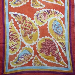 Great Hall Design Lightweight Sarong Beach Coverup 38 X 90 Shells Coastal Resort